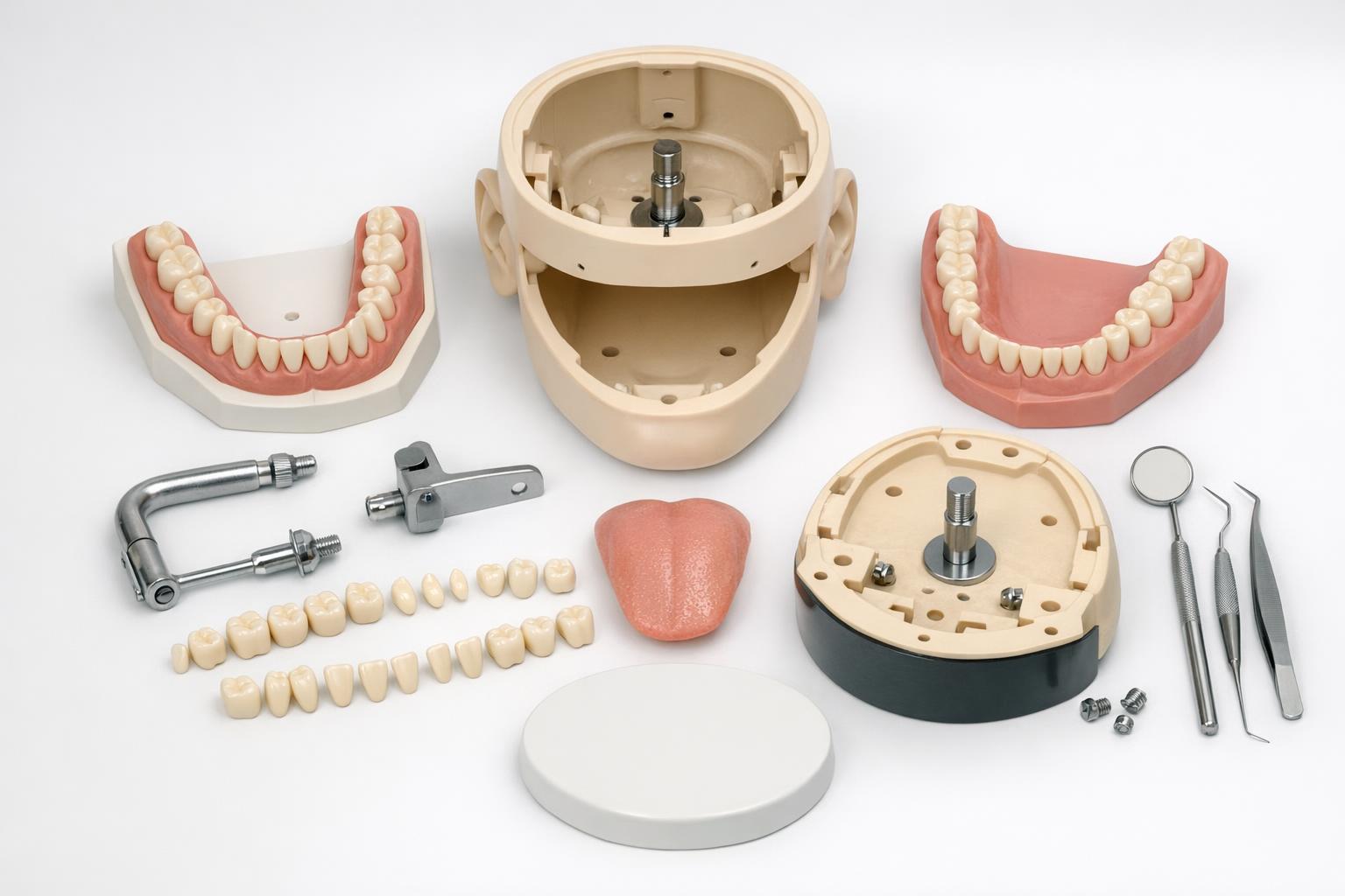 zdjęcie modelu stomatologicznego zdemontowanego do ćwiczeń
